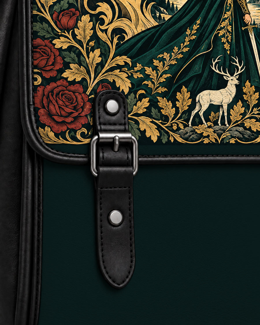 "The Fire Queen" White Stag Leather Backpack