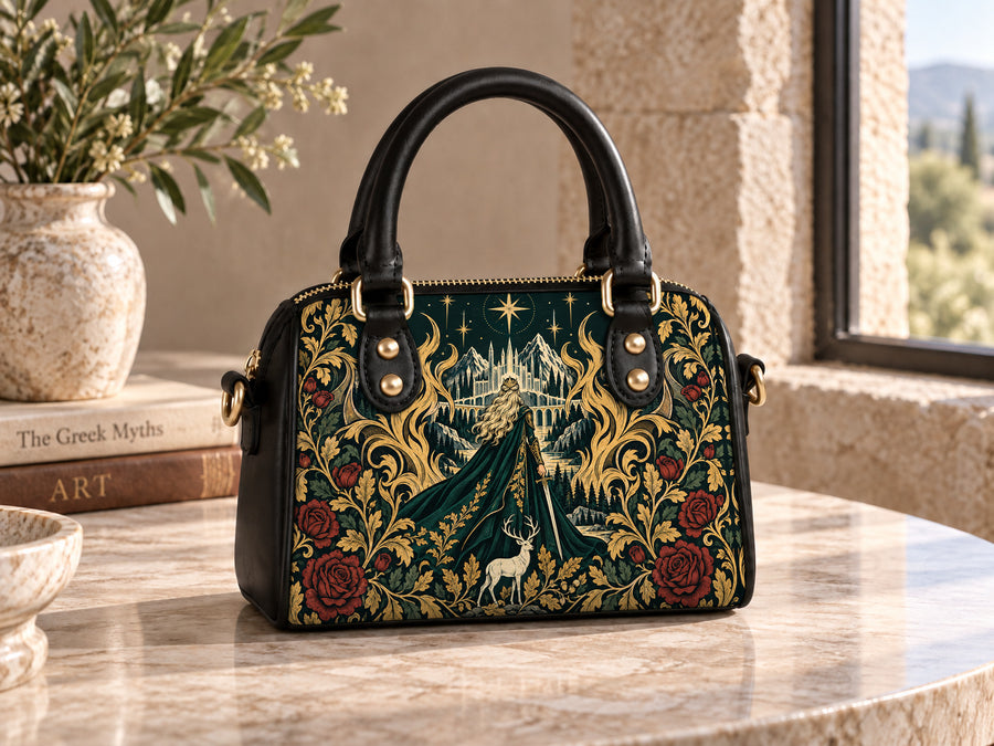 "The Fire Queen" White Stag Mini Satchel