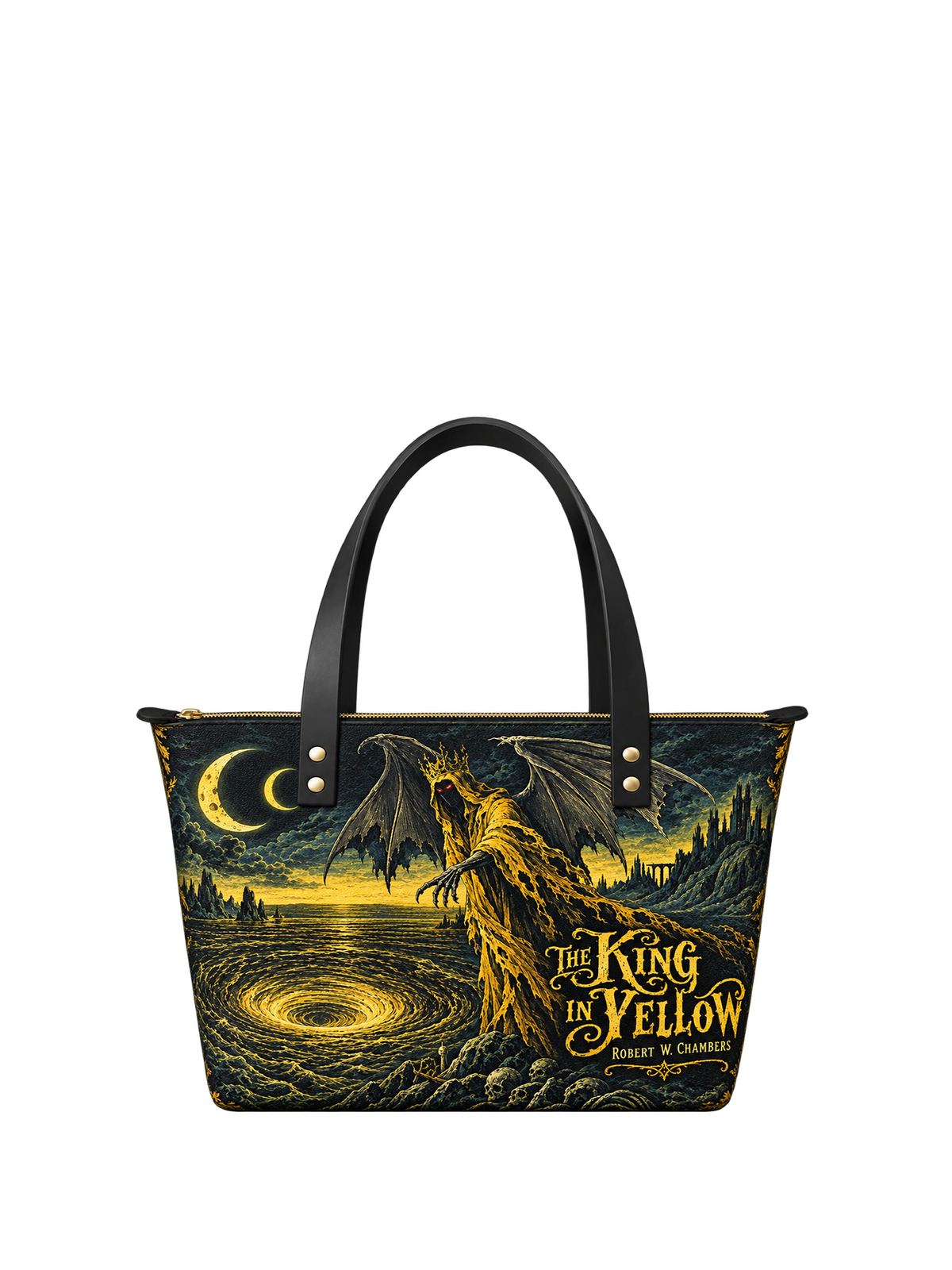 "The King In Yellow" Leather Tote Bag