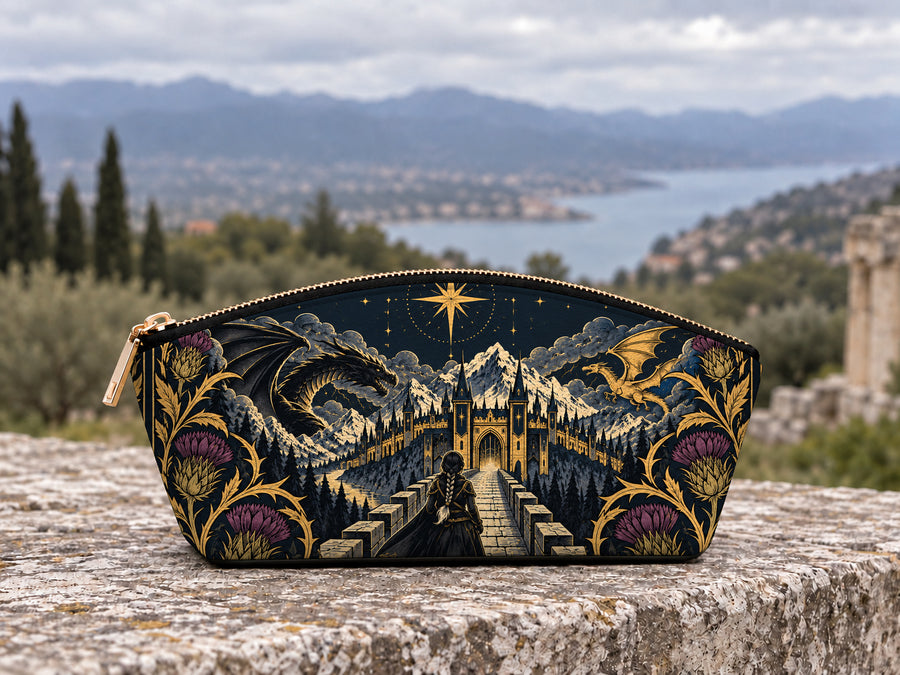 "The Parapet" Starlit Dragons Eclipse Makeup Bag