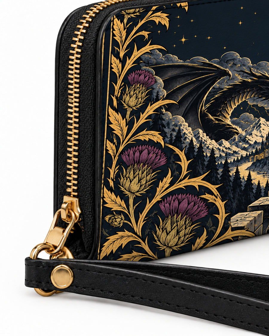 "The Parapet" Starlit Dragons Long Wallet