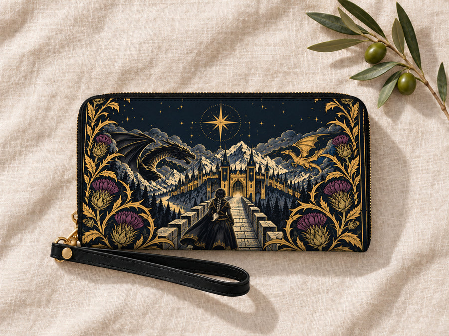 "The Parapet" Starlit Dragons Long Wallet