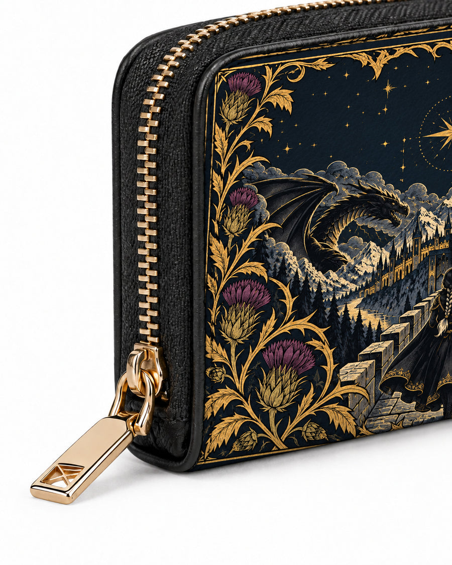 "The Parapet" Starlit Dragons Mini Wallet