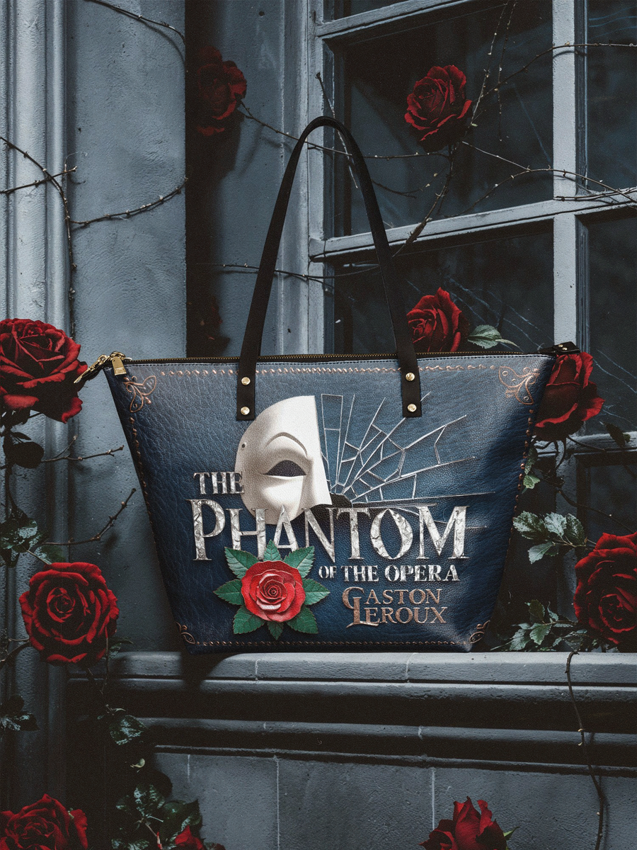 "The Phantom Of The Opera" Leather Tote Bag