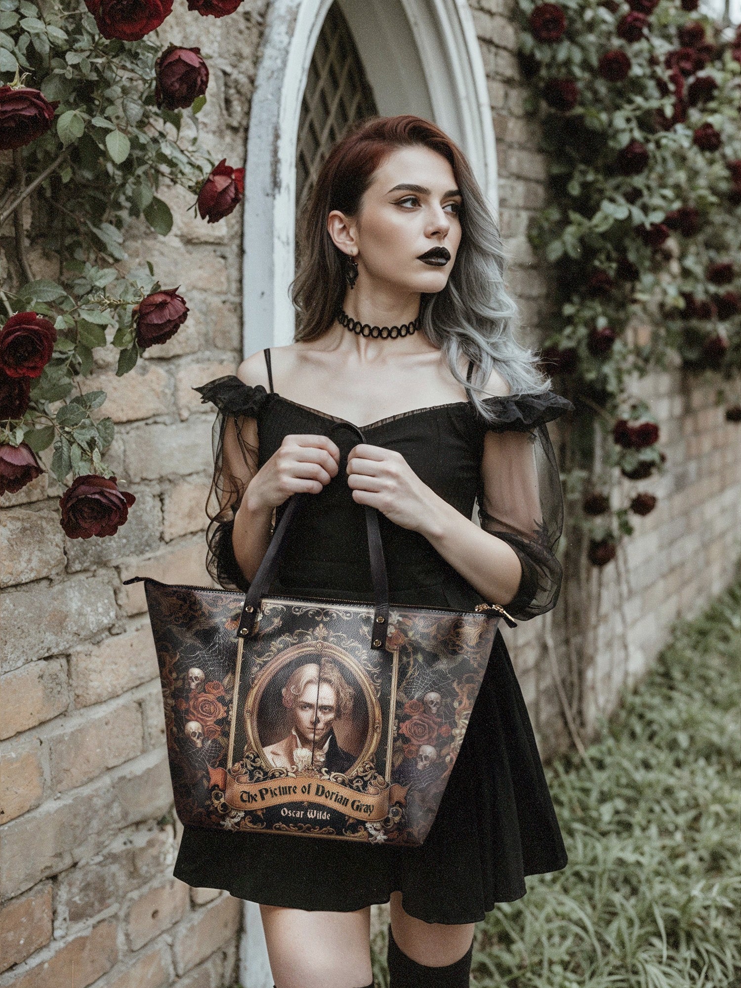 "The Picture Of Dorian Gray" Leather Tote Bag