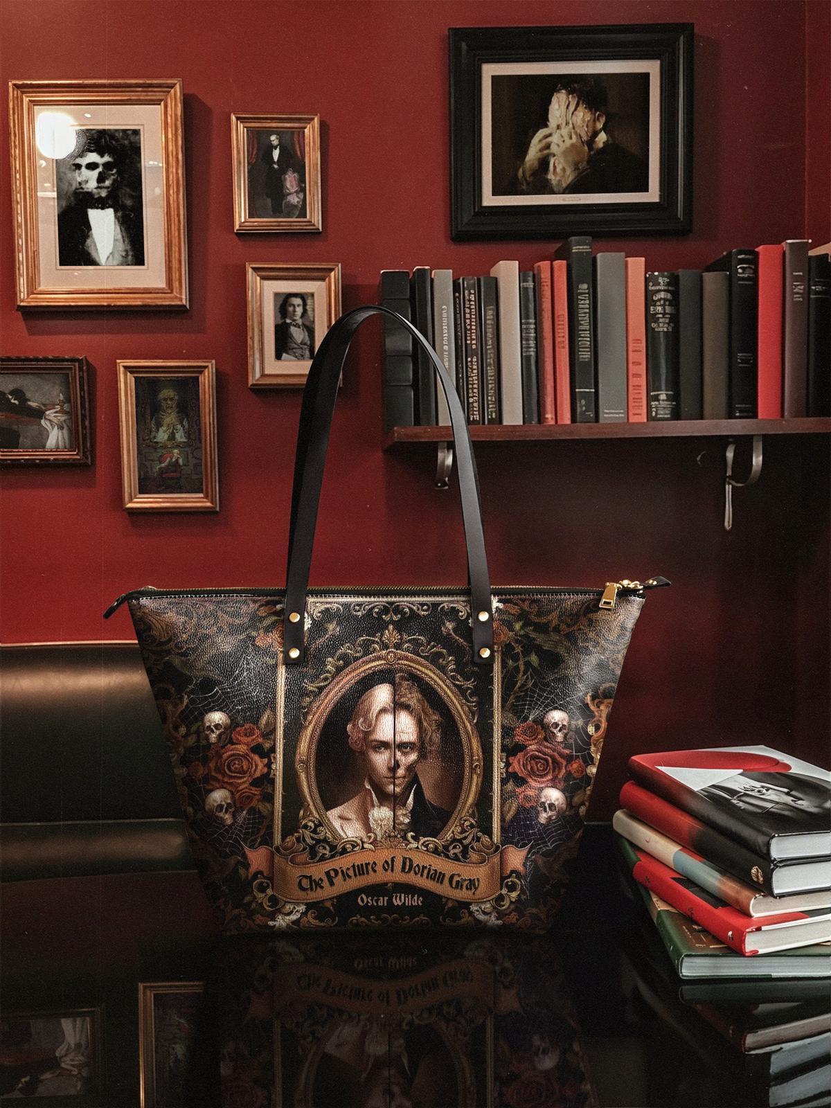 "The Picture Of Dorian Gray" Leather Tote Bag