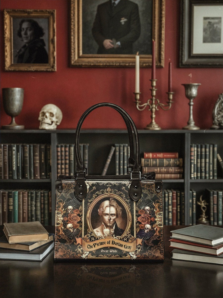 "The Picture Of Dorian Gray" - Black Interior - Small Leather Handbag