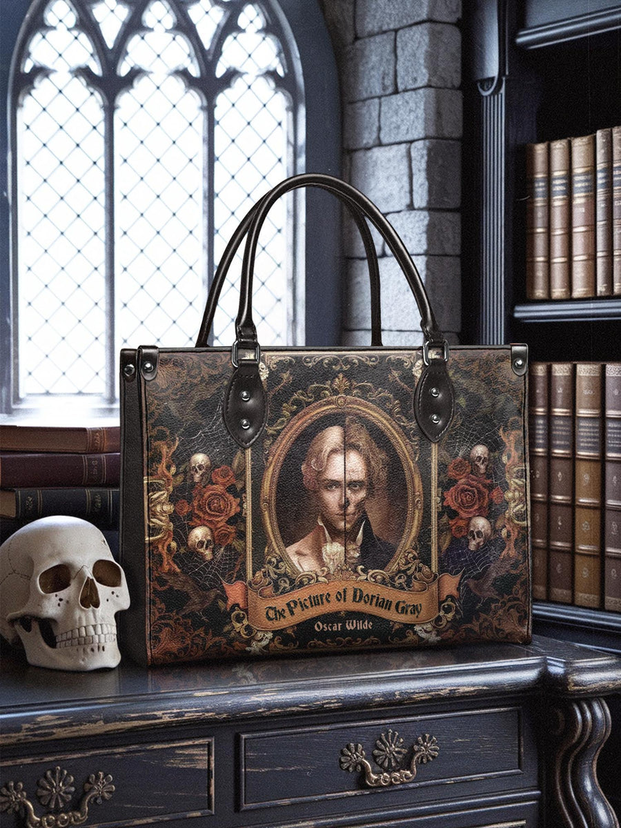 "The Picture Of Dorian Gray" - Black Interior - Leather Handbag