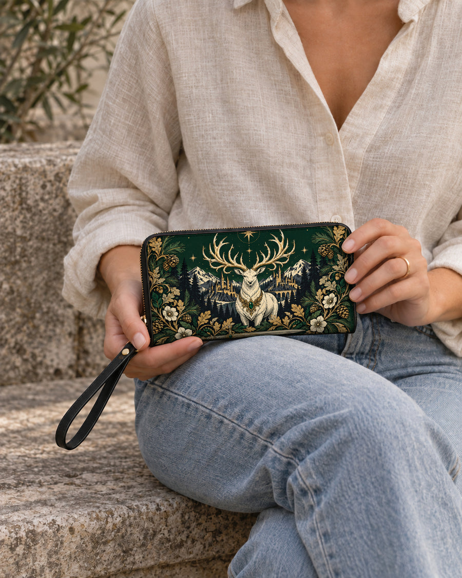 "The White Stag" Northern Court Long Wallet