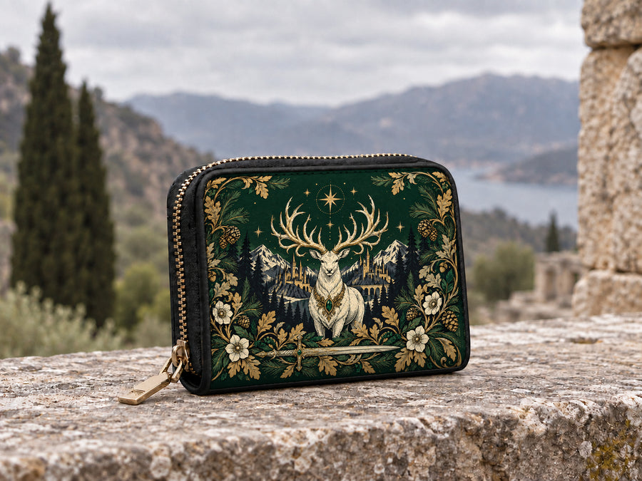 "The White Stag" Northern Court Mini Wallet