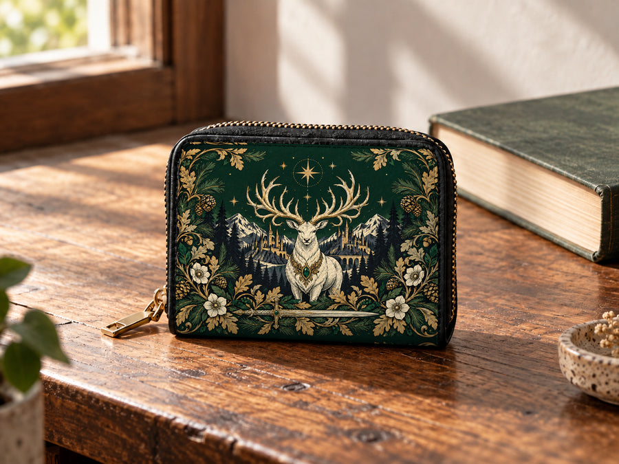"The White Stag" Northern Court Mini Wallet