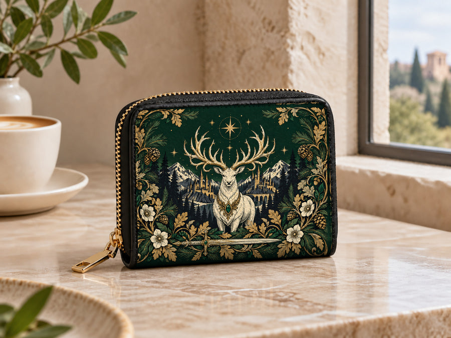 "The White Stag" Northern Court Mini Wallet