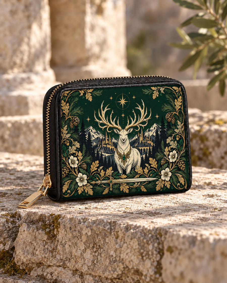 "The White Stag" Northern Court Mini Wallet