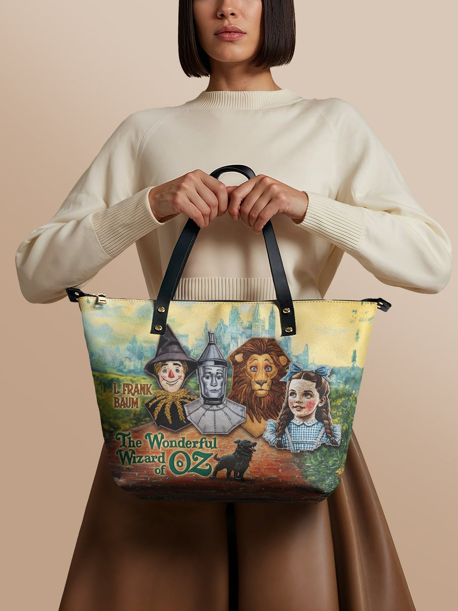 "Emerald City Dream" Leather Tote Bag