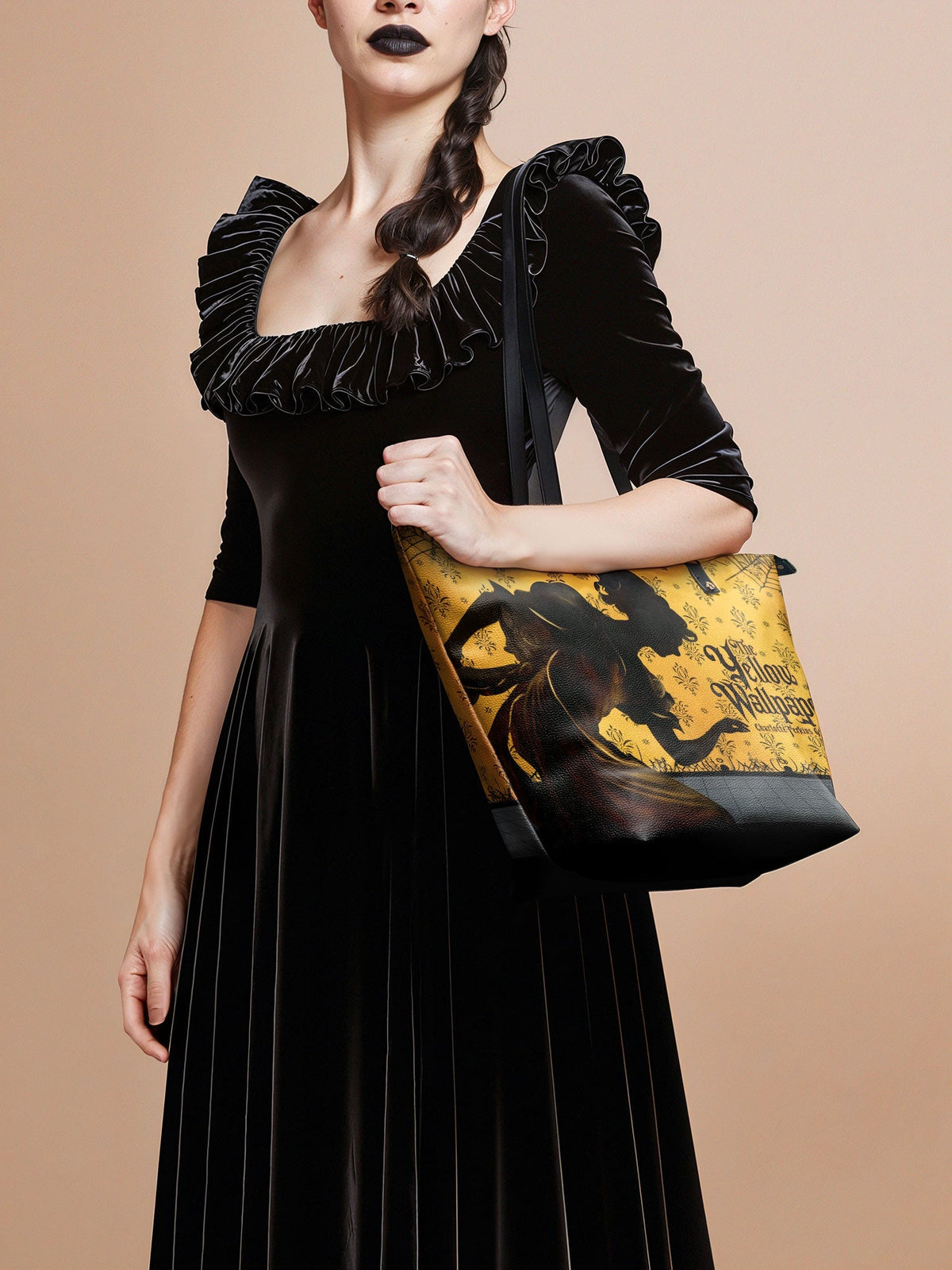 "The Yellow Wallpaper" Leather Tote Bag