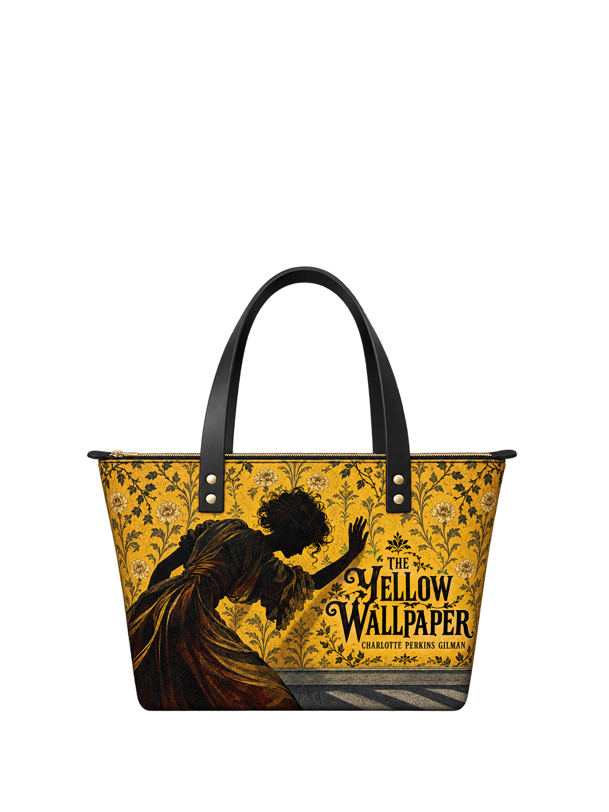 "The Yellow Wallpaper" Leather Tote Bag
