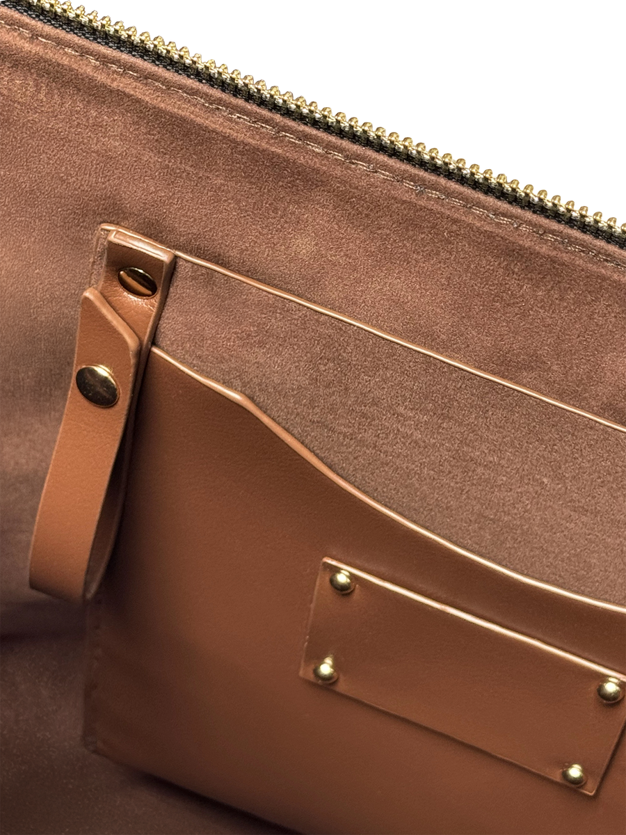 "A Dream Within A Dream" Leather Tote Bag