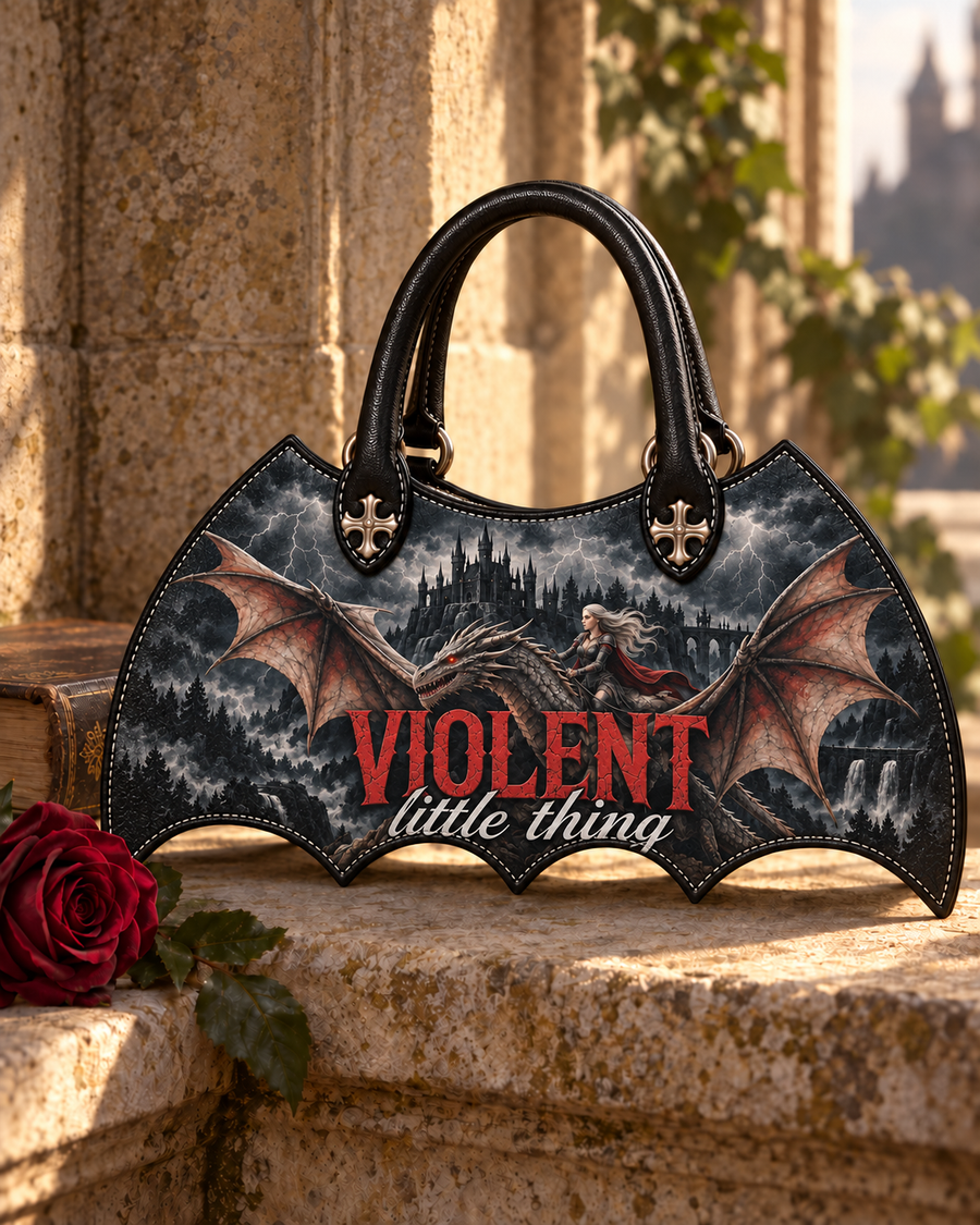 "Violent Little Thing" Dragon Rider Bat Wing Handbag