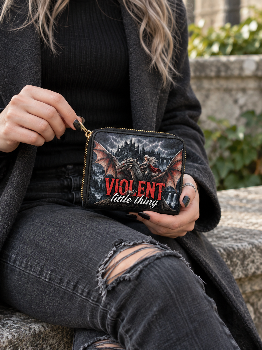 "Violent Little Thing" Dragon Rider Mini Wallet