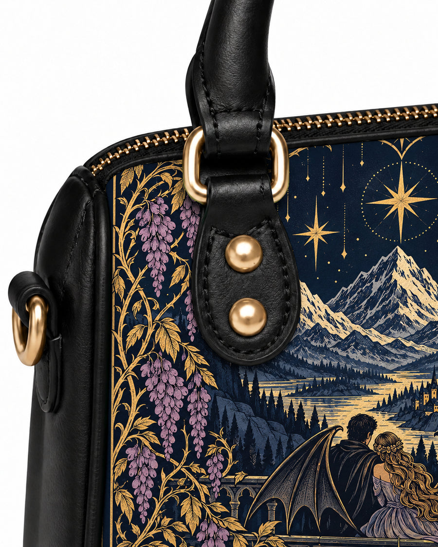 "Wisteria Balcony" Winged Lovers Mini Satchel