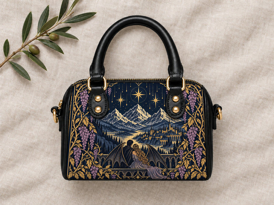 "Wisteria Balcony" Winged Lovers Mini Satchel
