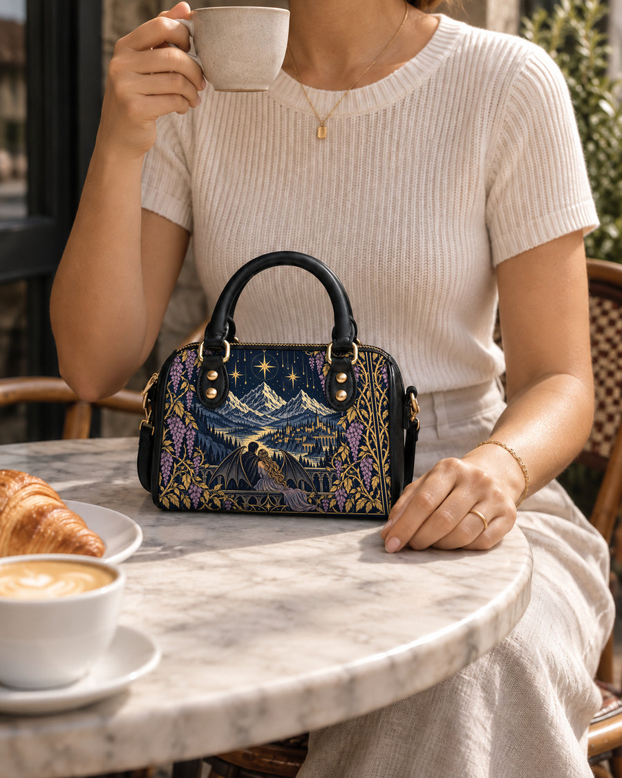 "Wisteria Balcony" Winged Lovers Mini Satchel