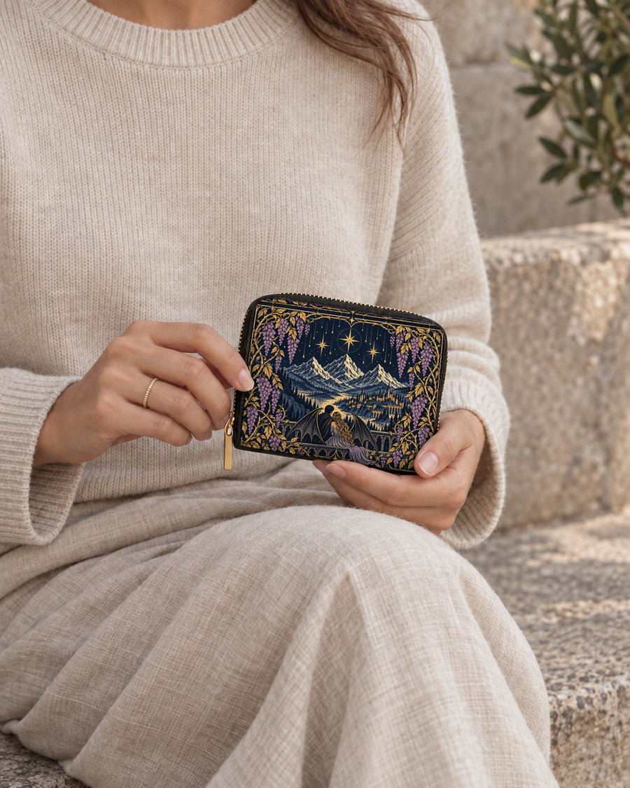 "Wisteria Balcony" Winged Lovers Mini Wallet