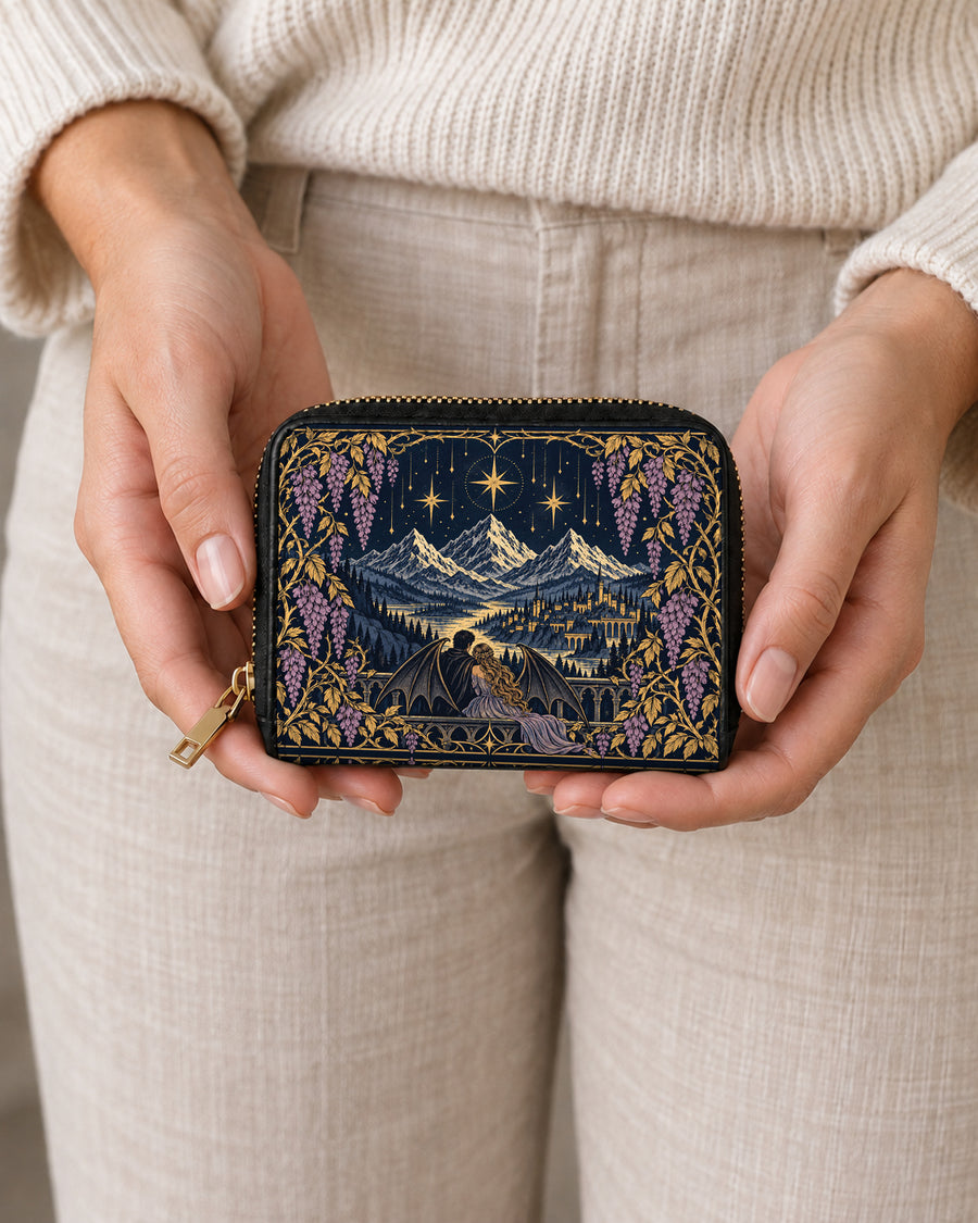 "Wisteria Balcony" Winged Lovers Mini Wallet