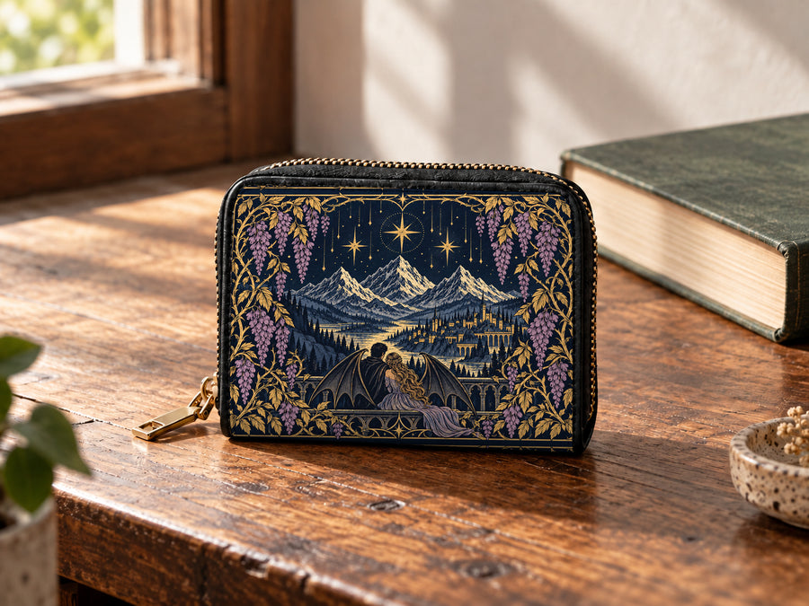 "Wisteria Balcony" Winged Lovers Mini Wallet