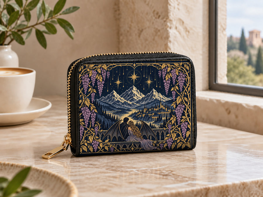 "Wisteria Balcony" Winged Lovers Mini Wallet
