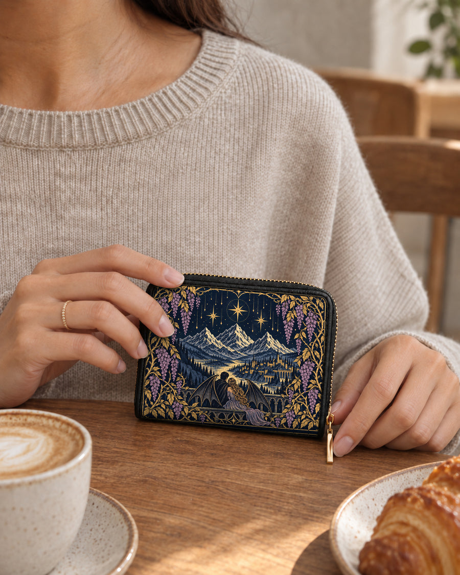 "Wisteria Balcony" Winged Lovers Mini Wallet