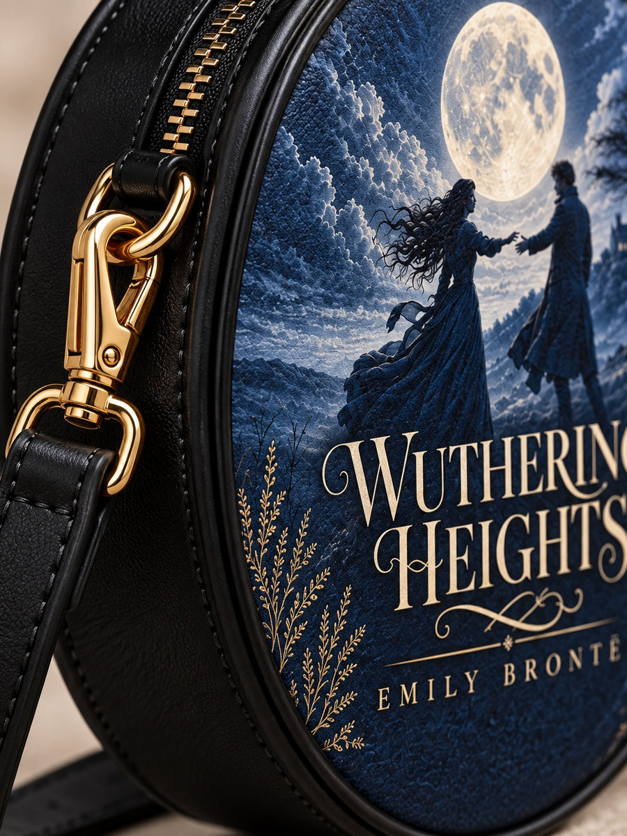 "Wuthering Heights" Windswept Moors Circle Crossbody Bag